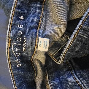Boutique Skinny Jeans in Blue Denim